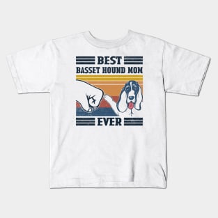 Best Basset Hound Mom Ever Kids T-Shirt